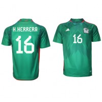 Camisa de Futebol México Hector Herrera #16 Equipamento Principal Mundo 2022 Manga Curta